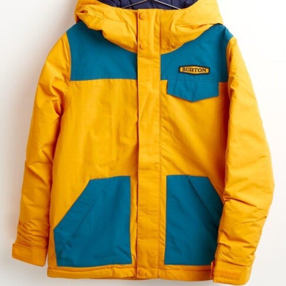 NEW Burton Jacket Youth Boys Small and Large Cadmium Yellow Dugout Snowb…